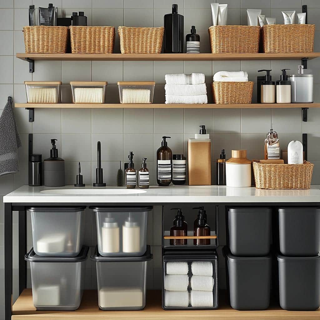Porta-Produtos de Banheiro: 6 Ideias para Uma Organização Eficiente 1 Porta-Produtos de Banheiro: 6 Ideias para Uma Organização Eficiente