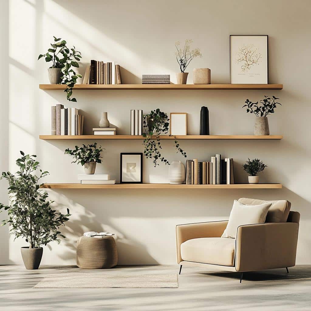 Prateleiras de Nicho: 7 Ideias para Exibir Decoração na Sala de Estar 3 Prateleiras de Nicho: 7 Ideias para Exibir Decoração na Sala de Estar