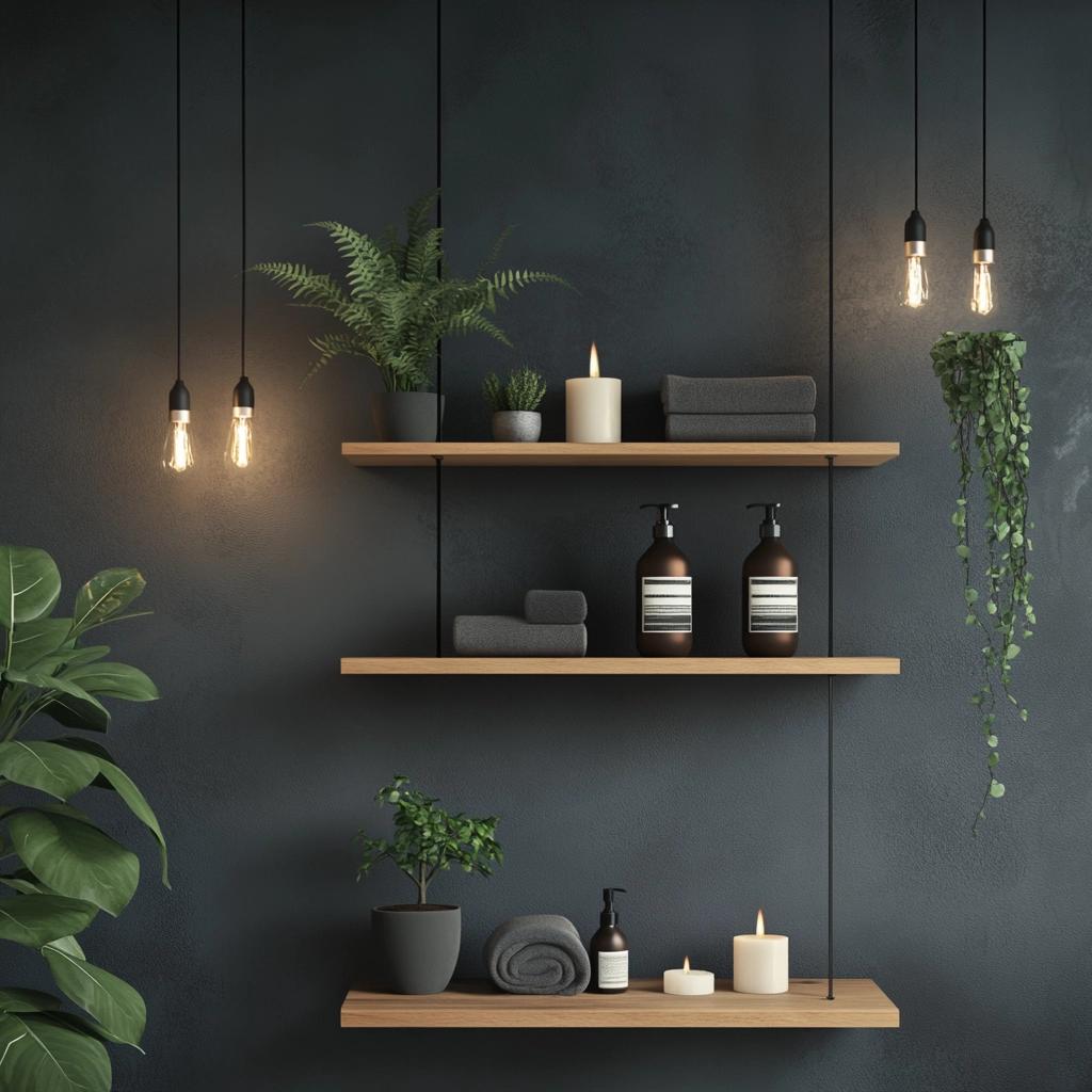 Prateleiras Suspensas: 6 Formas de Decorar e Organizar Seu Banheiro 1 Prateleiras Suspensas: 6 Formas de Decorar e Organizar Seu Banheiro