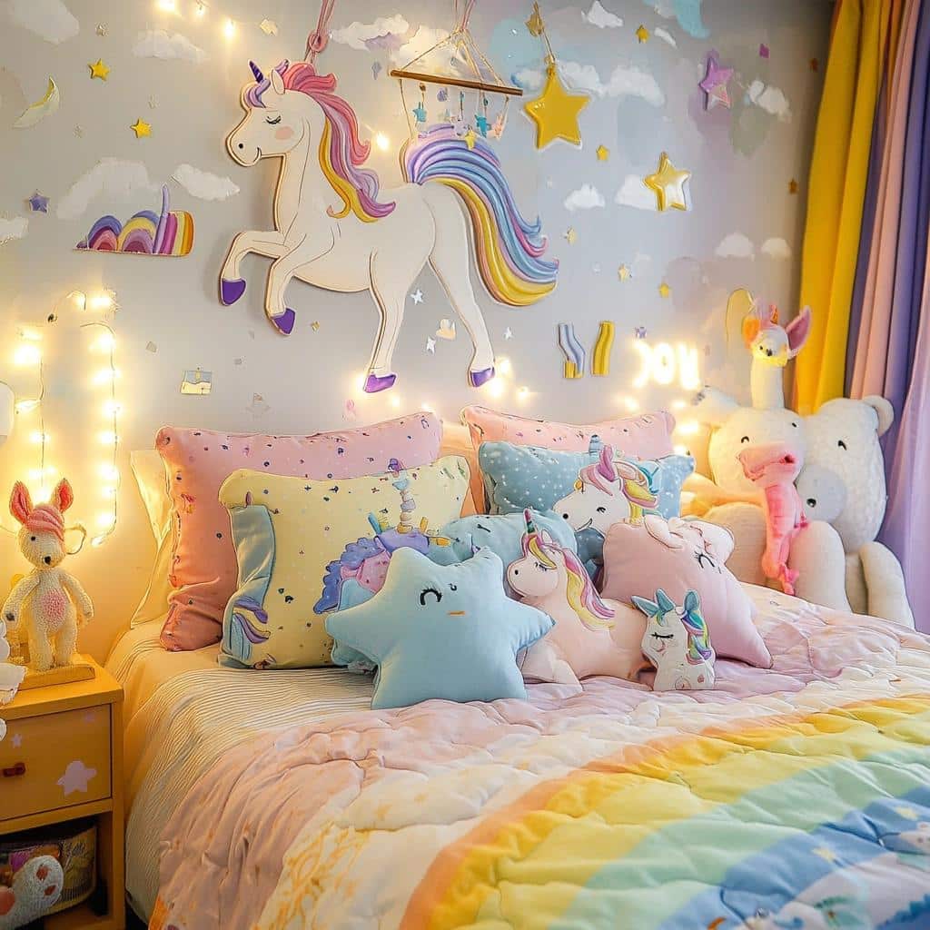 Como Decorar um Quarto de Unicórnio: Ideias e Inspirações com 10 Dicas 8 Como Decorar um Quarto de Unicórnio: Ideias e Inspirações