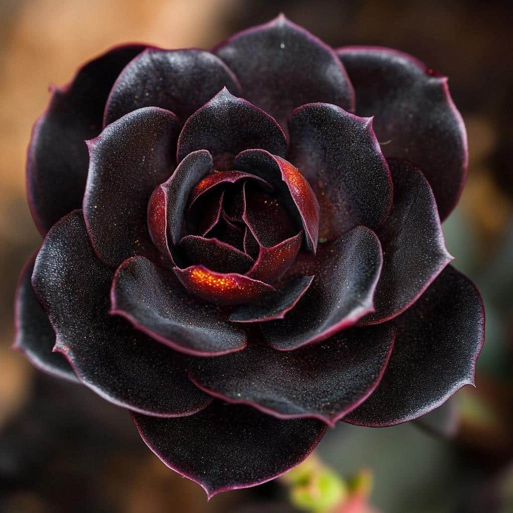 A beleza exótica da Rosa do Deserto Negra 4 A beleza exótica da Rosa do Deserto Negra