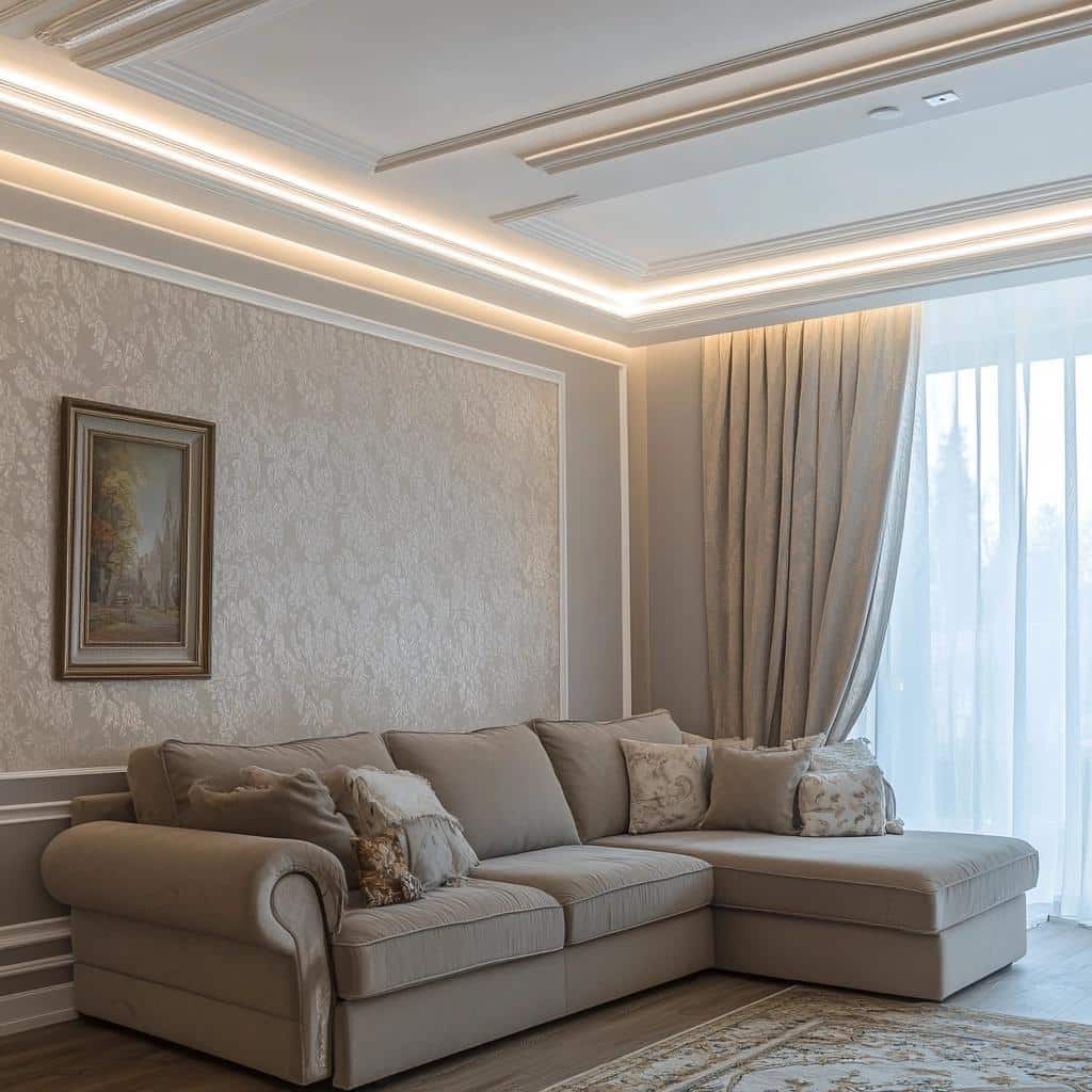 Styrofoam Crown Molding: Benefits and 50 Home Décor Inspirations 1 Vantagens da Sanca de Isopor e 50 Inspirações para Decoração