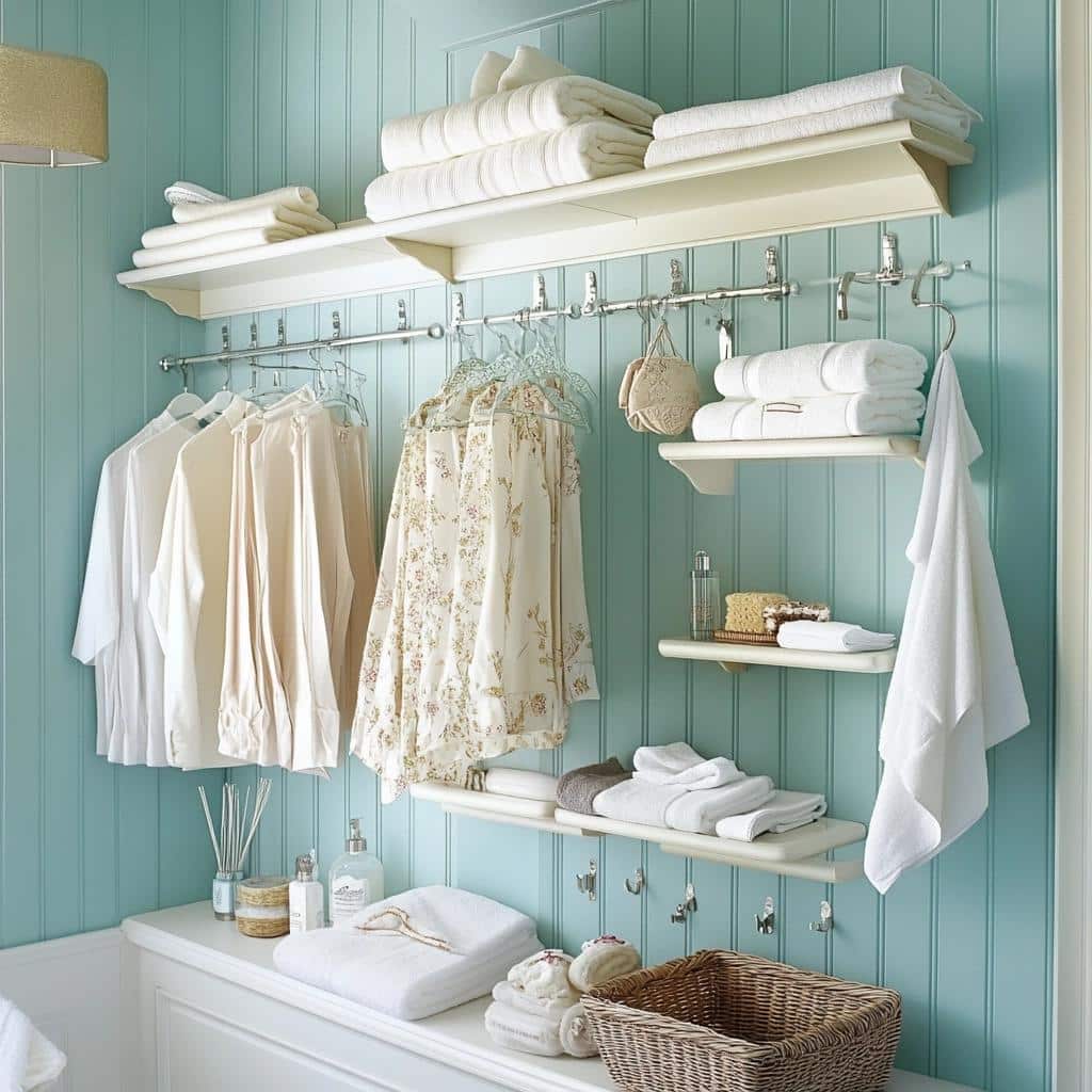 Suportes para Roupas: 7 Ideias para Organizar Seu Banheiro 3 Suportes para Roupas: 7 Ideias para Organizar Seu Banheiro