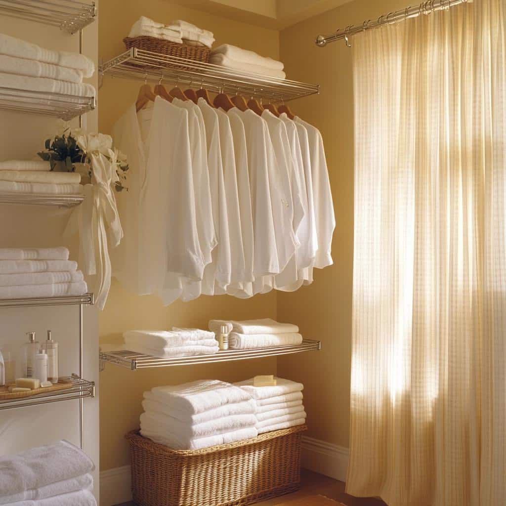 Suportes para Roupas: 7 Ideias para Organizar Seu Banheiro 2 Suportes para Roupas: 7 Ideias para Organizar Seu Banheiro