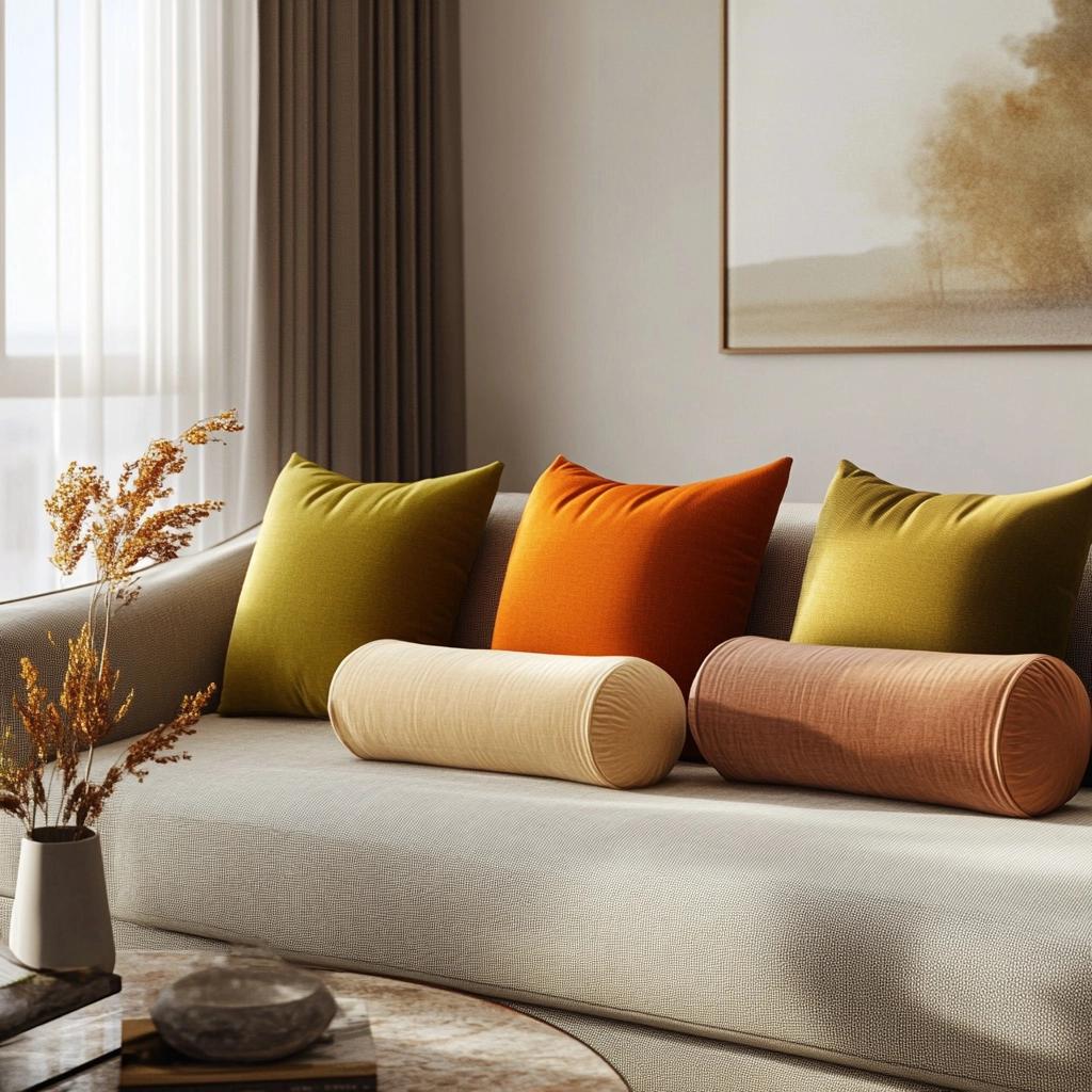 Almofada Rolo: Beleza e Conforto na Decoração 4 Almofada Rolo: Beleza e Conforto na Decoração
