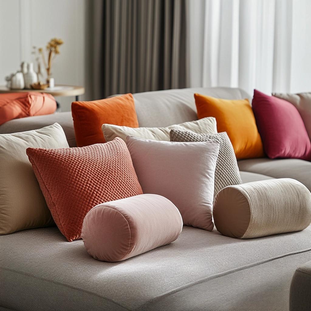 Almofada Rolo: Beleza e Conforto na Decoração 6 Almofada Rolo: Beleza e Conforto na Decoração