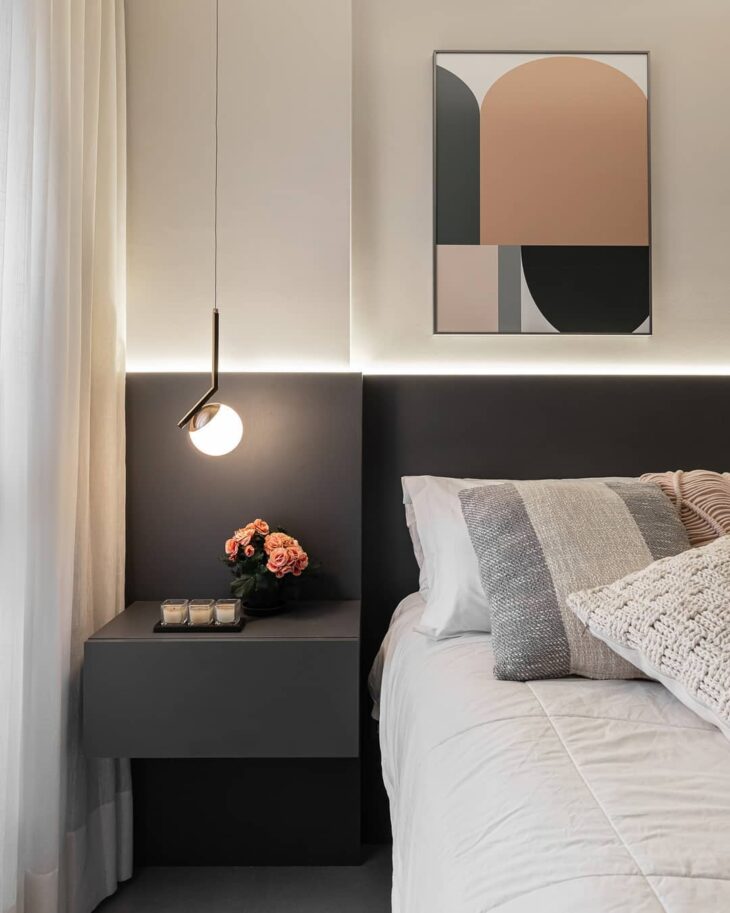 Ideias de Cabeceira com LED para Transformar seu Quarto com 10 Opções 1 Foto de cabeceira com led