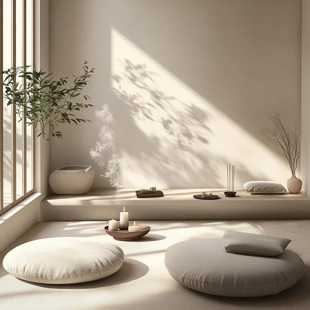 Cantinho Zen: Montando um Espaço de Meditação com Objetos Simples 1 Cantinho Zen: Montando um Espaço de Meditação com Objetos Simples