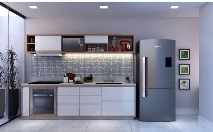 Cerâmica para parede: 10 ideias incríveis para renovar seu lar 10 Foto de cerâmica para parede 4, evidenciando a cerâmica como um toque diferenciado na cozinha.