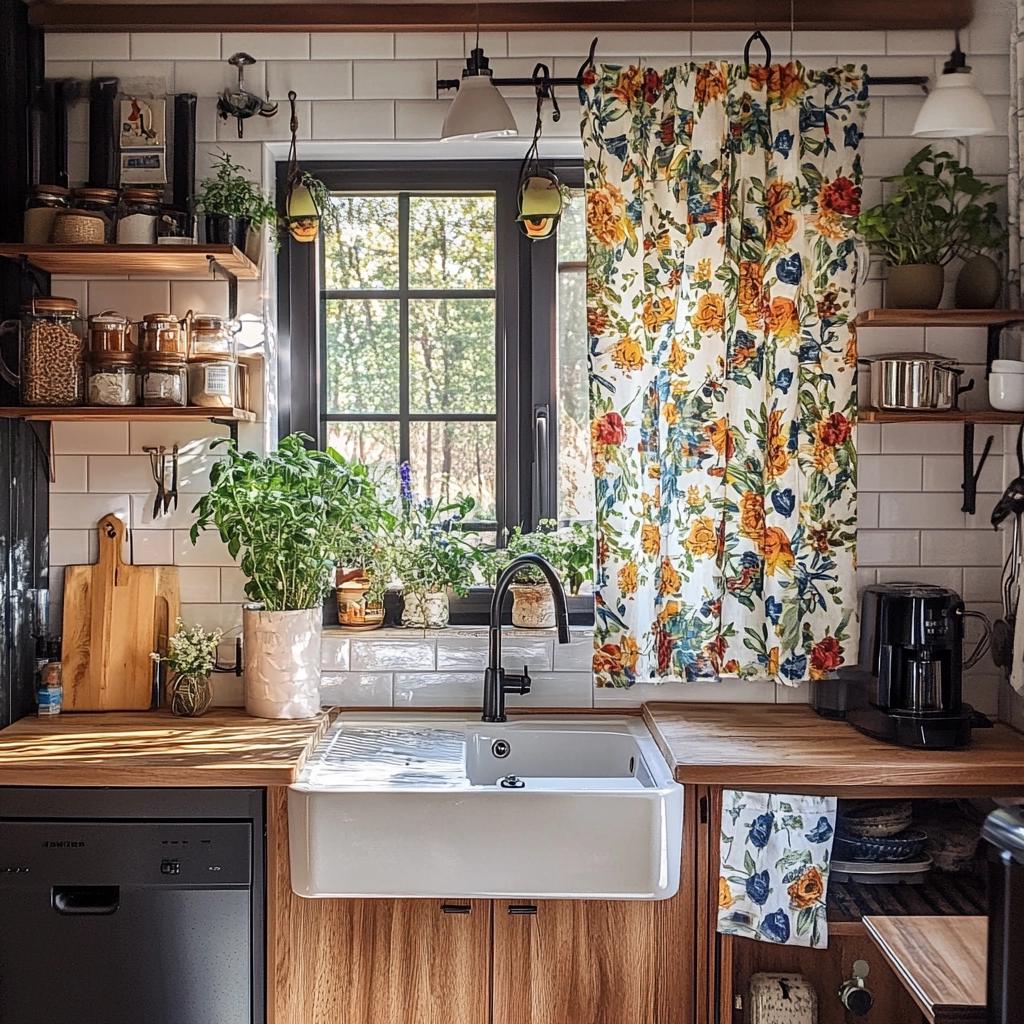 Cortinas para Pia: 10 Modelos Incríveis para Decorar sua Cozinha 2 Cortinas para Pia: 40 Modelos Incríveis para Decorar sua Cozinha
