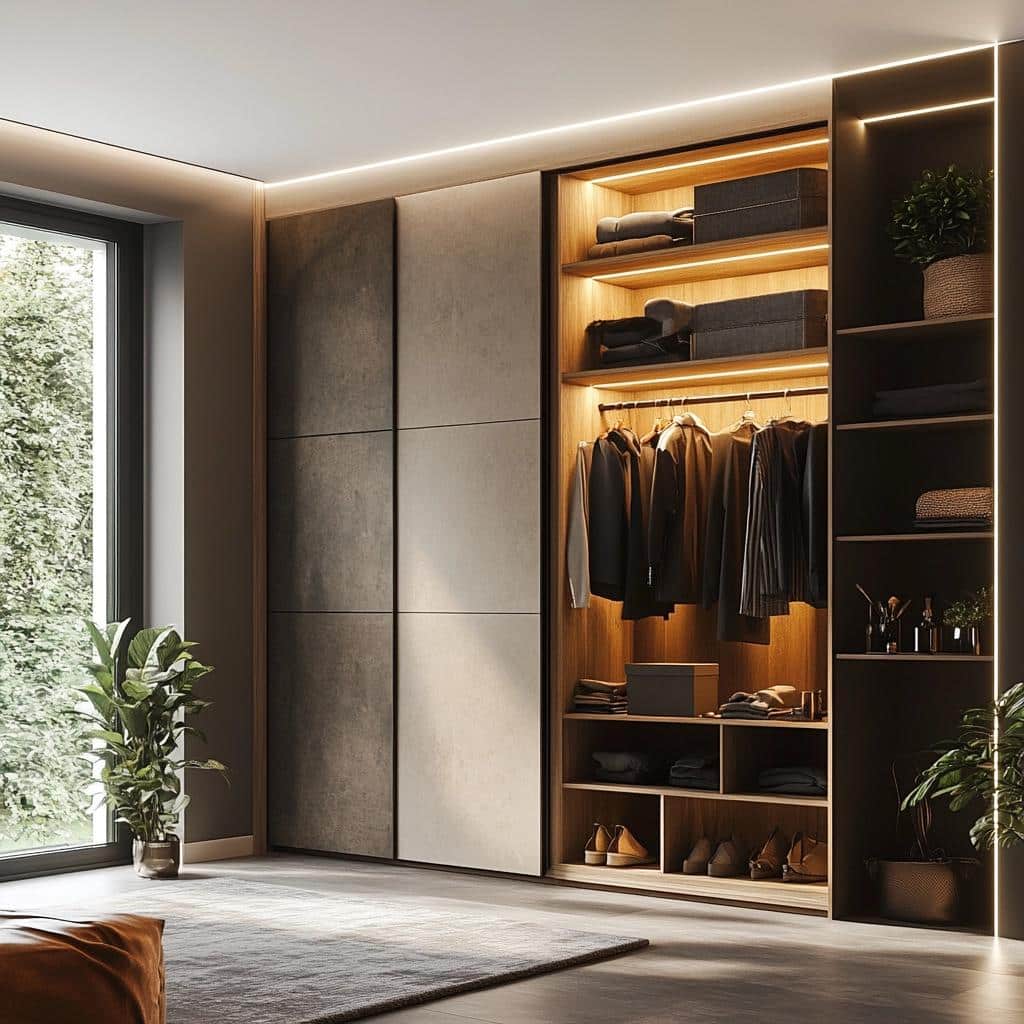 Guarda-roupa de gesso: dicas e 10 modelos para uma décor moderna 2 Guarda-roupa de gesso: dicas e 40 modelos para uma décor moderna