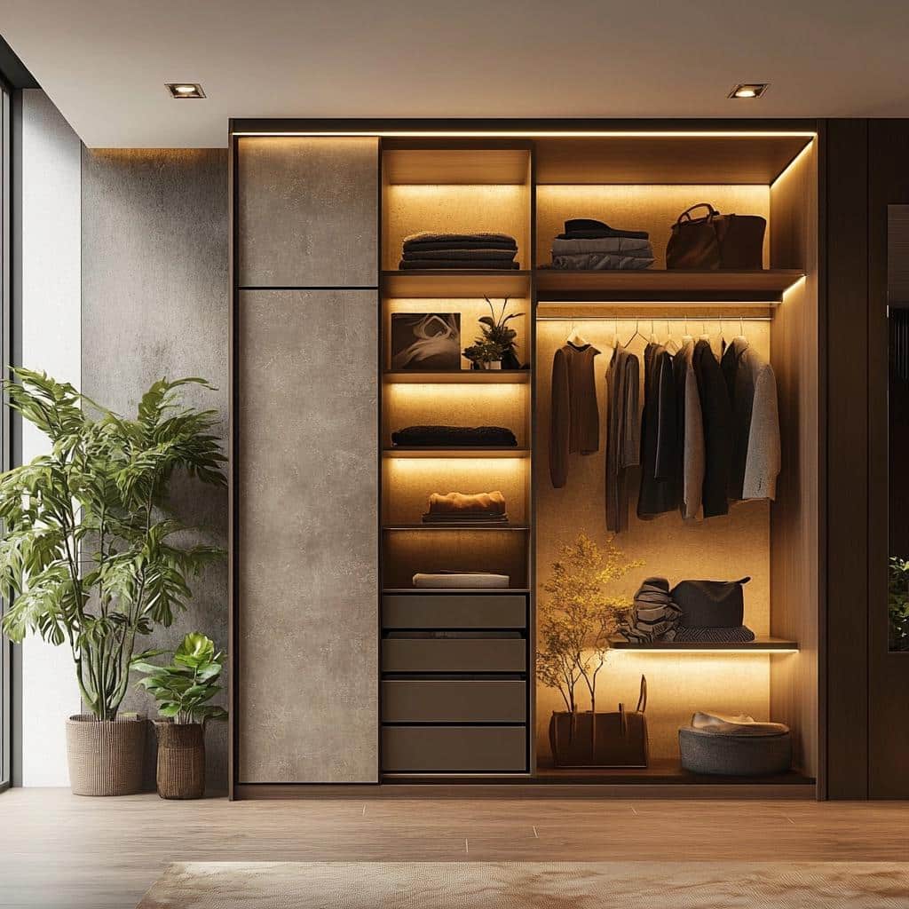 Guarda-roupa de gesso: dicas e 10 modelos para uma décor moderna 4 Guarda-roupa de gesso: dicas e 40 modelos para uma décor moderna