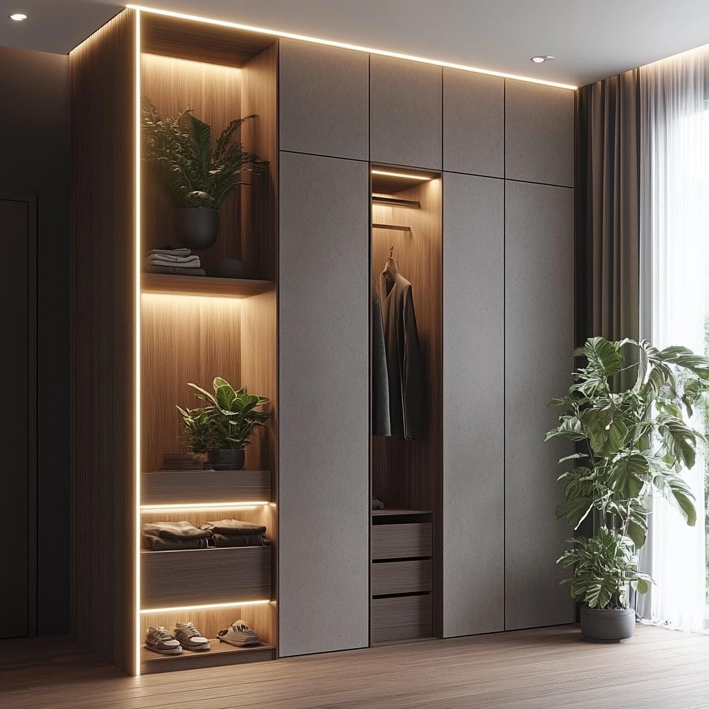 Guarda-roupa de gesso: dicas e 10 modelos para uma décor moderna 6 Guarda-roupa de gesso: dicas e 40 modelos para uma décor moderna