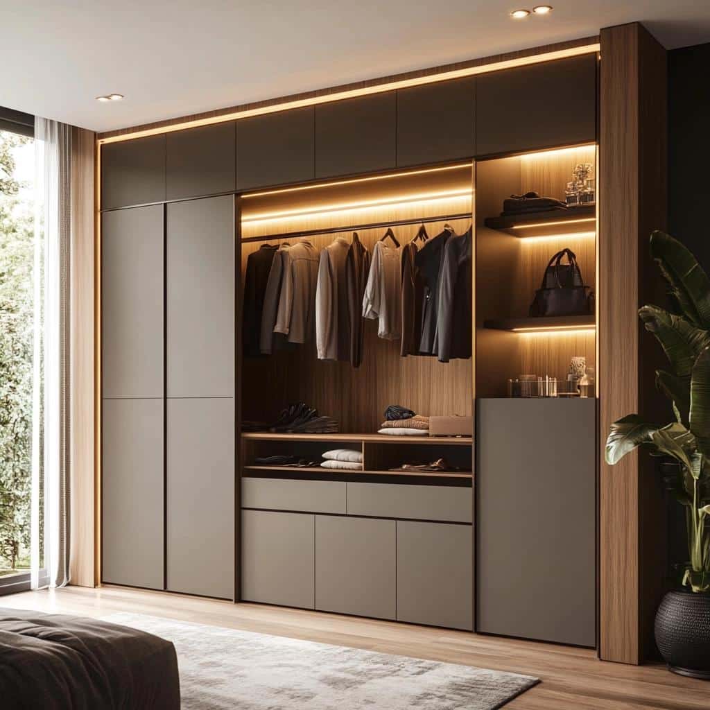 Guarda-roupa de gesso: dicas e 10 modelos para uma décor moderna 8 Guarda-roupa de gesso: dicas e 40 modelos para uma décor moderna