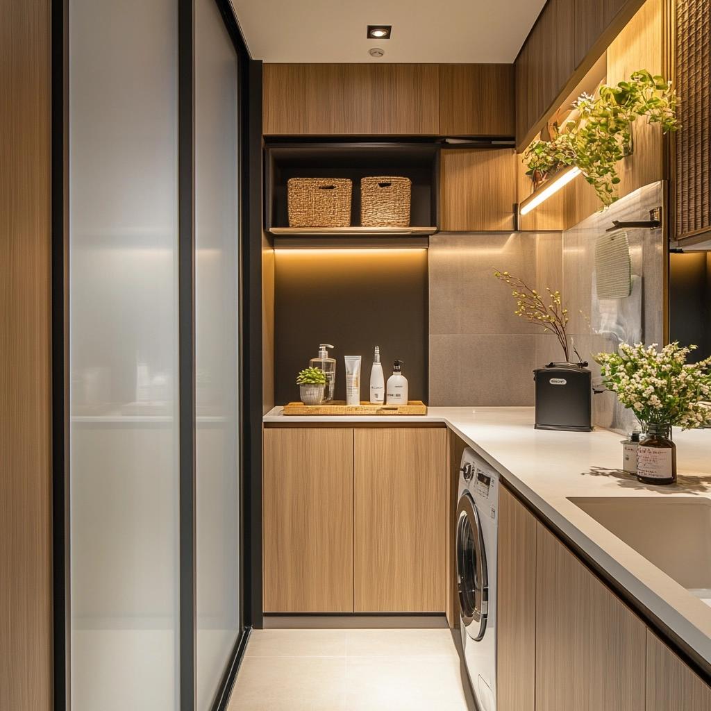 10 Ideias Para Separar a Cozinha da Lavanderia em Apartamentos 4 6 Ideias Para Separar a Cozinha da Lavanderia em Apartamentos