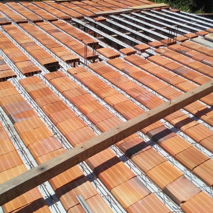 Foto de laje pré-moldada tipo 1.