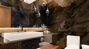 Lustre para banheiro que traz estilo e elegância.