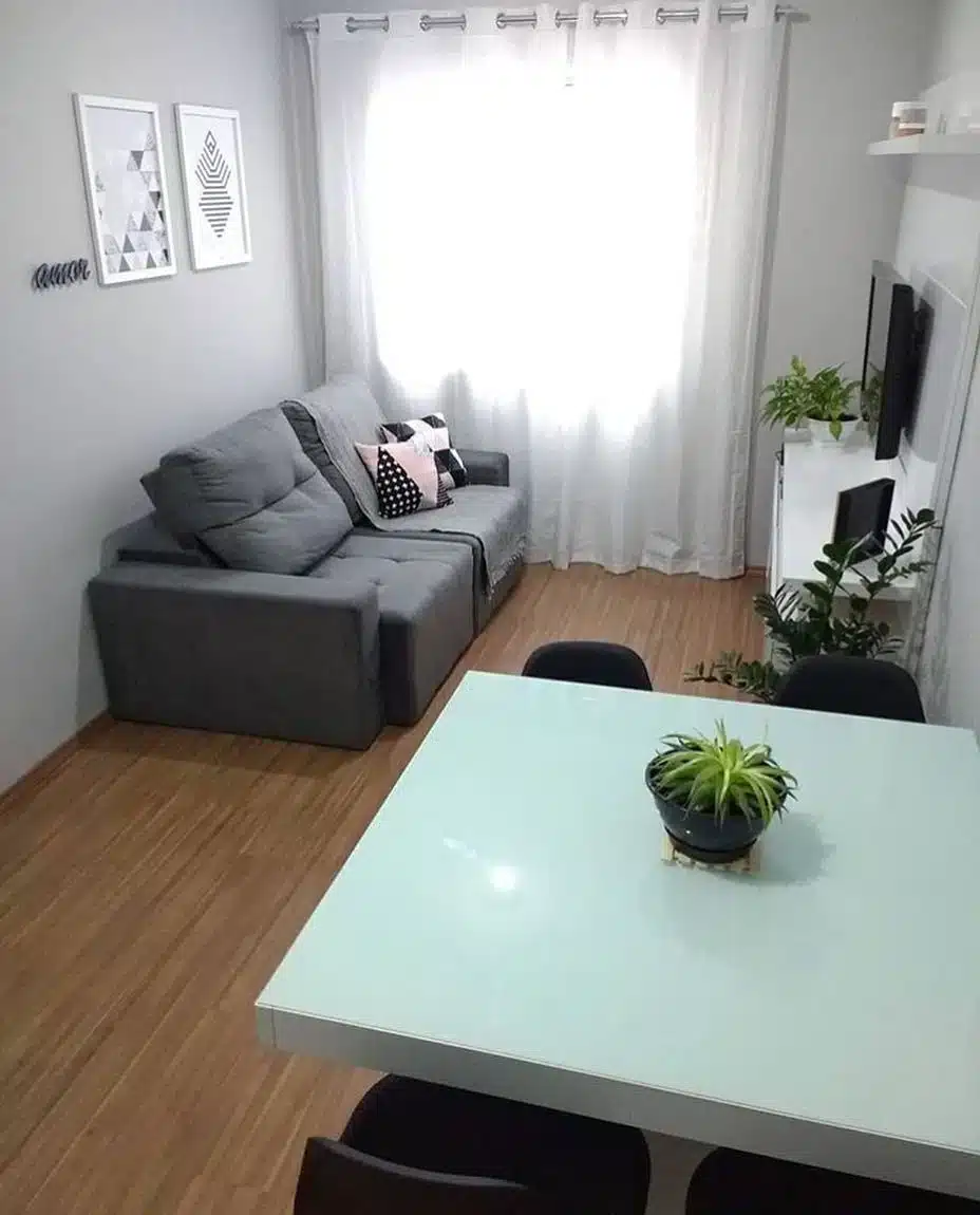 Minimalismo na Decoração: Práticas e Benefícios 7 Minimalismo na decoração, sala de apartamento