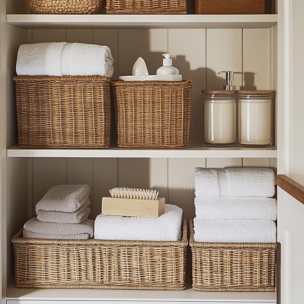 Como Organizar o Banheiro com Caixas e Cestas Decorativas 1 Como Organizar o Banheiro com Caixas e Cestas Decorativas