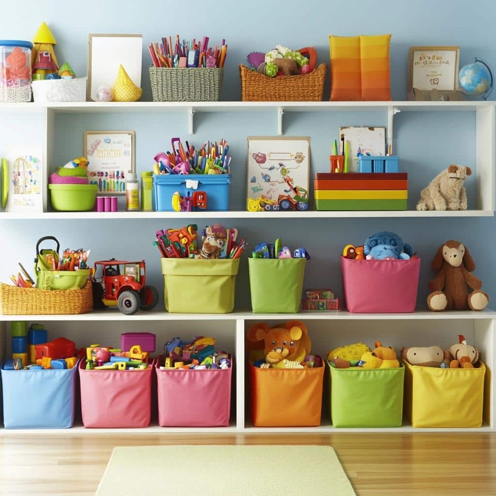 7 Ideias para Organizar Brinquedos e Deixar o Quarto das Crianças em Ordem 3 7 Ideias para Organizar Brinquedos e Deixar o Quarto das Crianças em Ordem