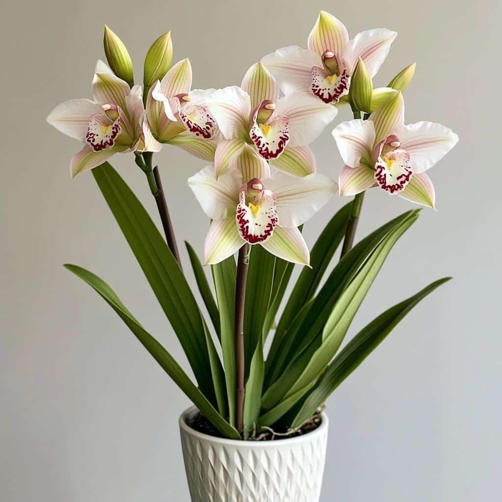 Orquídea Cymbidium: Beleza Exótica e Cultivo Simples 3 Orquídea Cymbidium: Beleza Exótica e Cultivo Simples