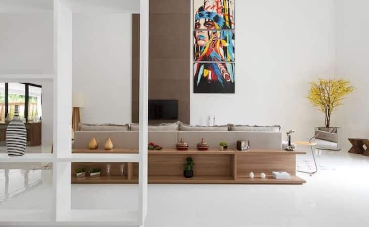 10 modelos que provam a versatilidade do porcelanato para sala 10 Bianchi & Lima Arquitetura