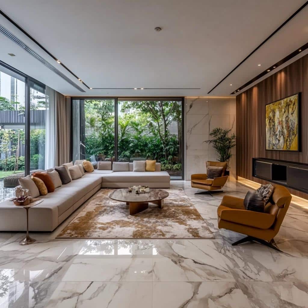 10 modelos que provam a versatilidade do porcelanato para sala 4 50 modelos que provam a versatilidade do porcelanato para sala