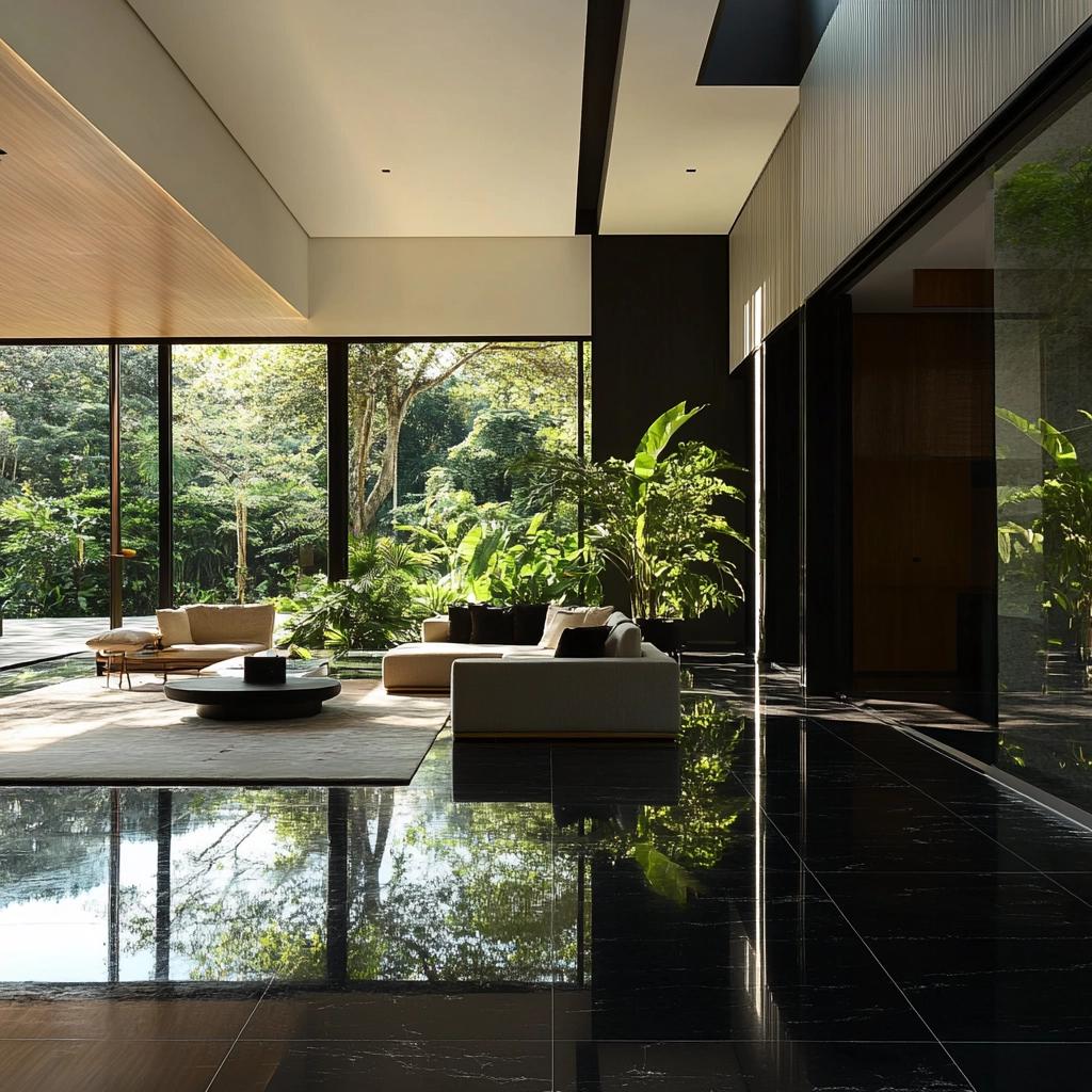 45 Ambientes Com Porcelanato Preto Que São Sofisticados 8 45 Ambientes Com Porcelanato Preto Que São Sofisticados
