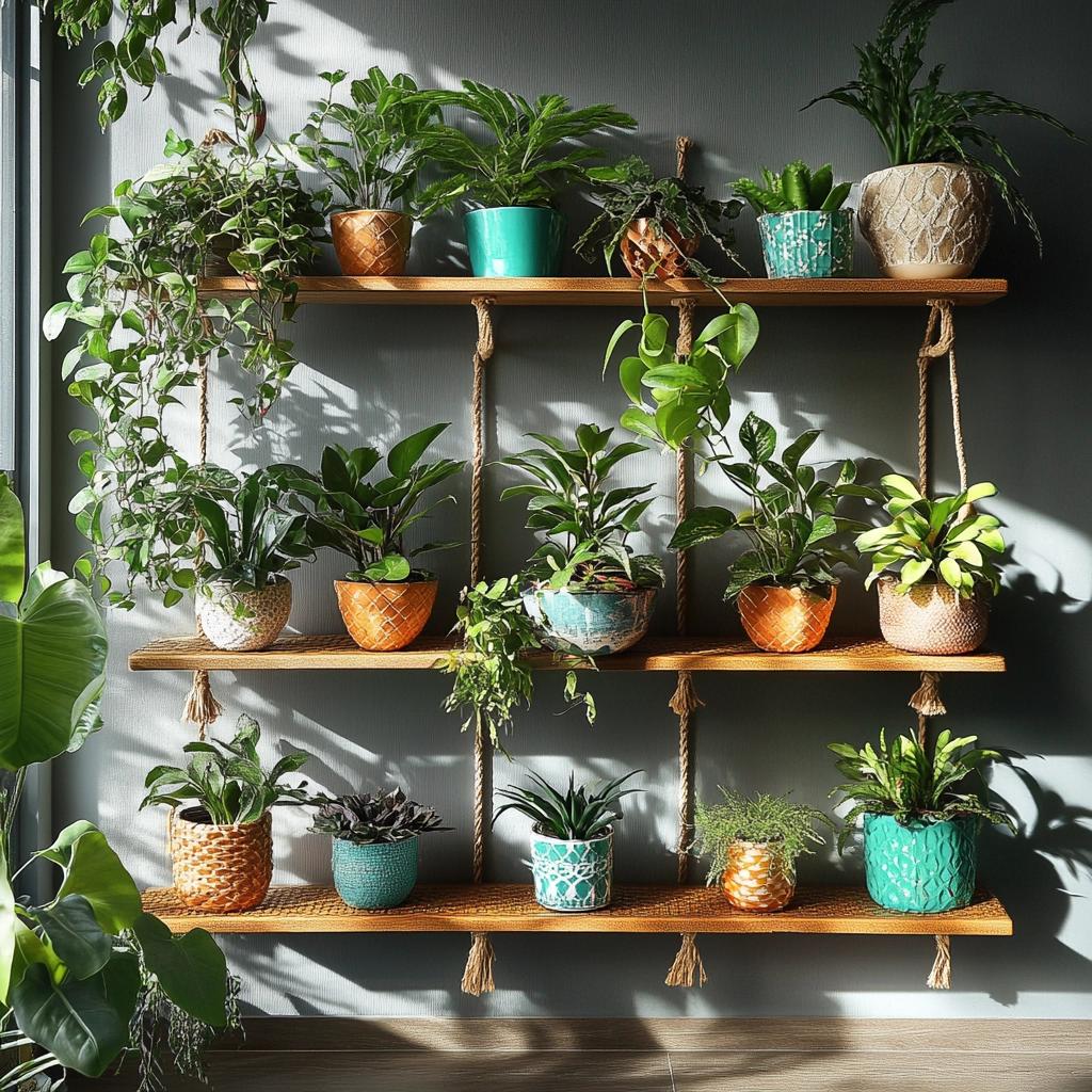 Prateleiras para plantas: 10 ideias e tutoriais para encher a vida de verde 6 Prateleiras para plantas: 20 ideias e tutoriais para encher a vida de verde