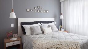 Cinza Chumbo: 10 Ideias para Decorar e as Melhores Tintas para Usar 7 Foto de quarto cinza