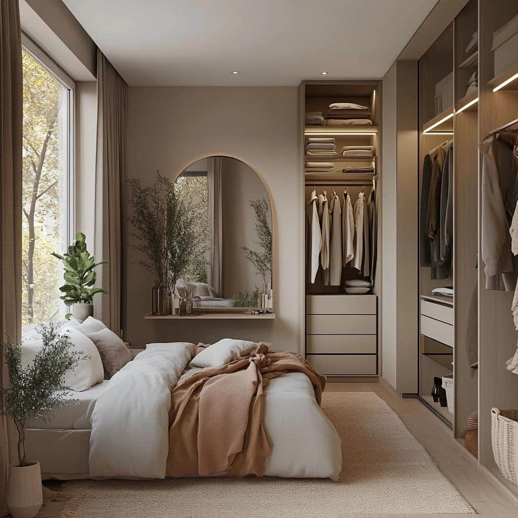 Quarto com closet: 10 modelos que aliam praticidade e requinte 6 Quarto com closet: 85 modelos que aliam praticidade e requinte