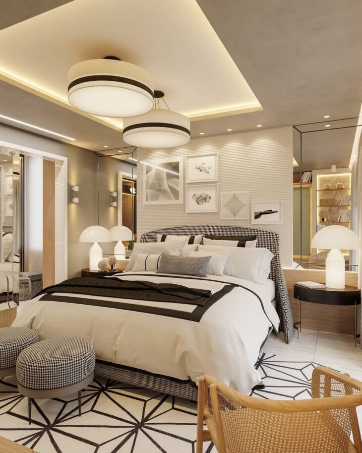 10 projetos de quarto de luxo para transformar seu sonho em realidade 3 Foto de quarto de luxo 1