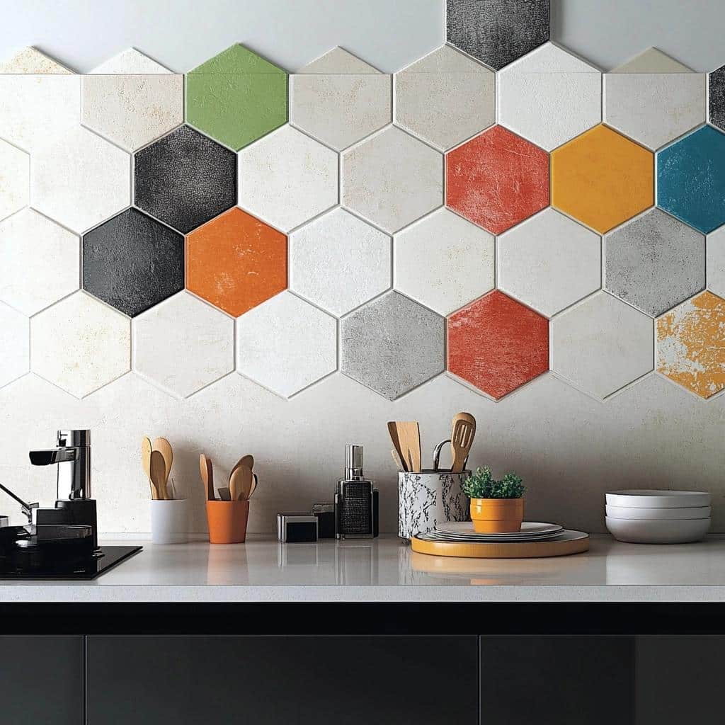 Revestimento hexagonal: 40 ideias para usar essa tendência geométrica 8 Revestimento hexagonal: 40 ideias para usar essa tendência geométrica