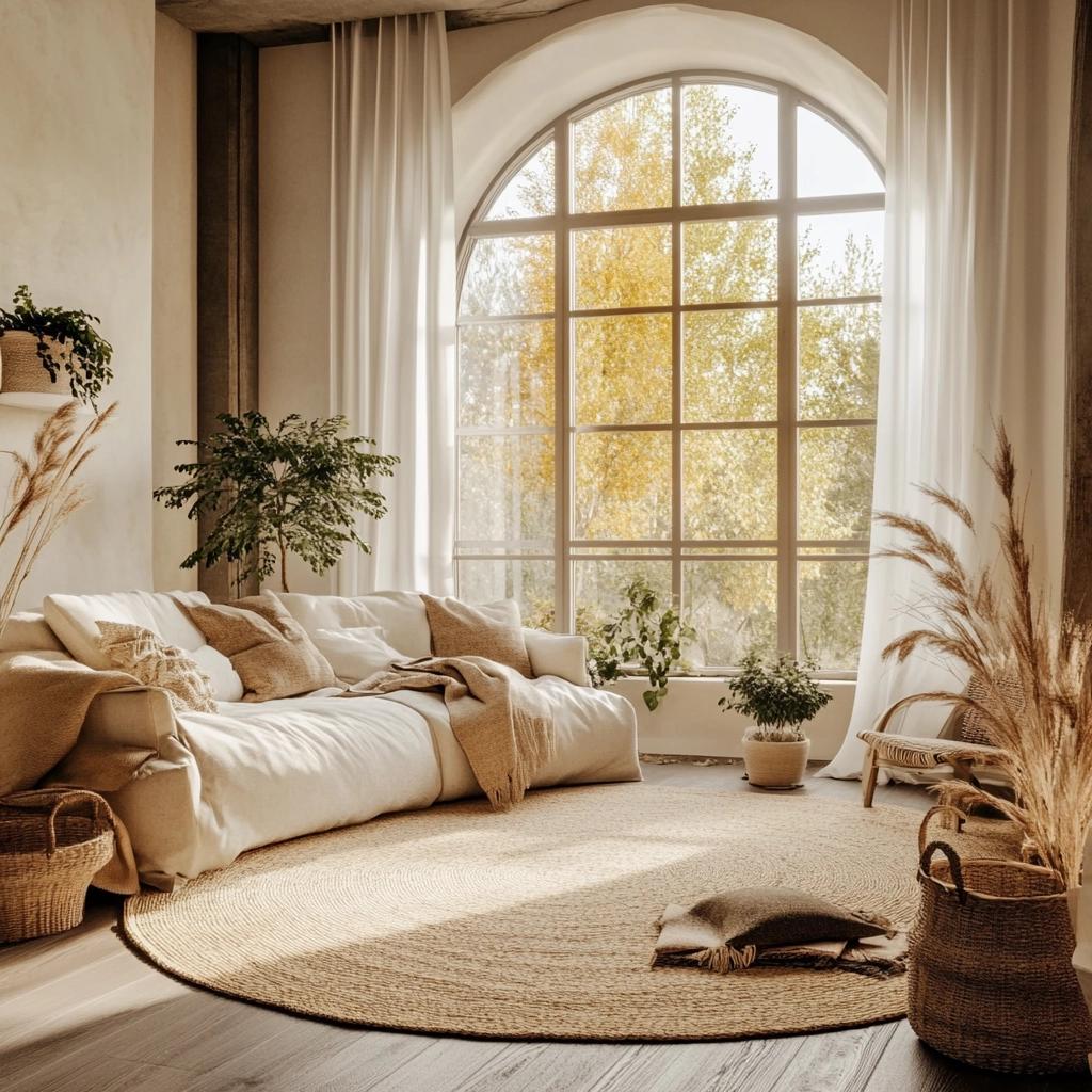 10 Inspirações de Tapete Redondo para Sala e Como Usá-los na Decoração 8 6 Inspirações de Tapete Redondo para Sala e Como Usá-los na Decoração