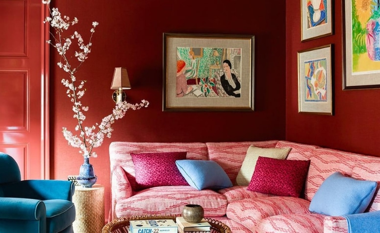10 Ideias para Usar Tons de Vermelho na Decoração 3 Katie Ridder