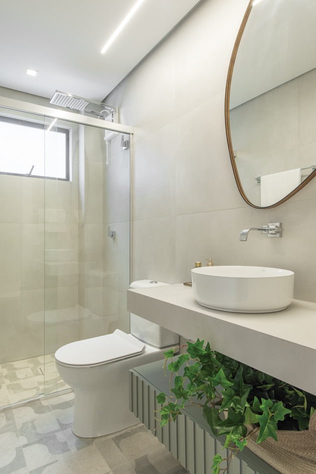 Qual o melhor porcelanato para banheiro? 7 Estampas são possíveis por meio do processo de esmaltação do porcelanato (Projeto: It's Arq)