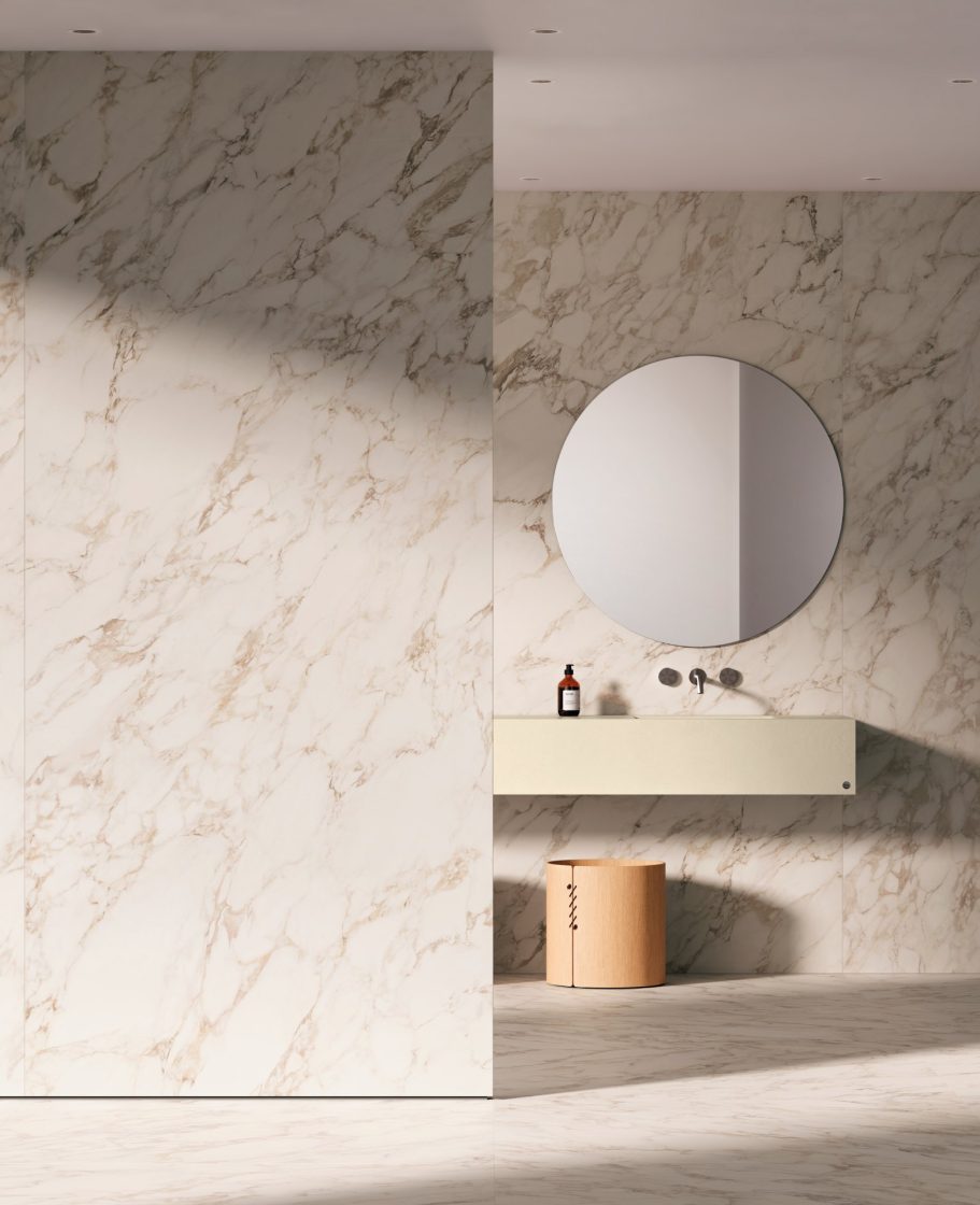 Qual o melhor porcelanato para banheiro? 10 Porcelanato para banheiro com borda retificada torna limpeza mais simples (Projeto: Ribas Engenharia / Foto: Luiz Franco)