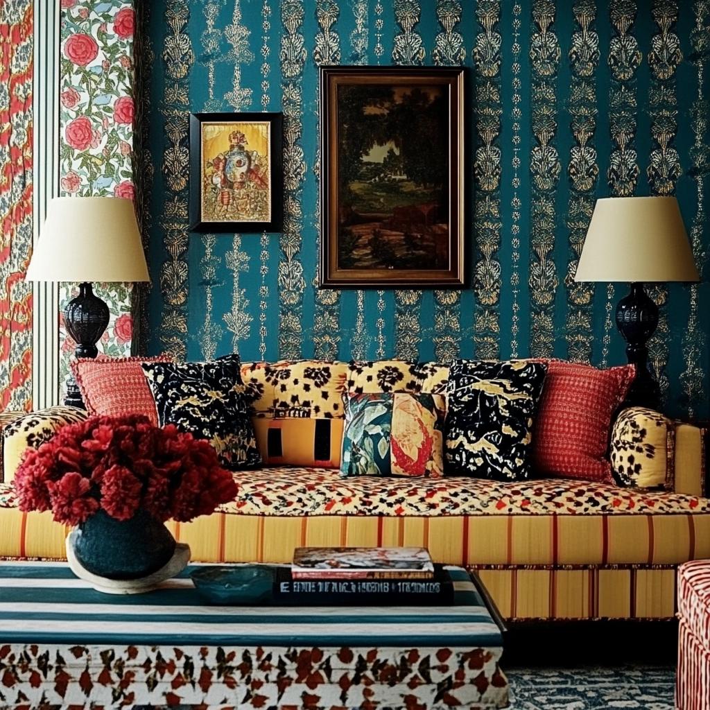7 Truques para Misturar Estampas na Decoração Sem Errar 1 7 Truques para Misturar Estampas na Decoração Sem Errar