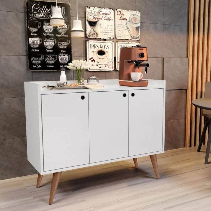 10 Inspirações de Aparadores Brancos para Todos os Ambientes 7 Foto de aparador branco 2 - 2