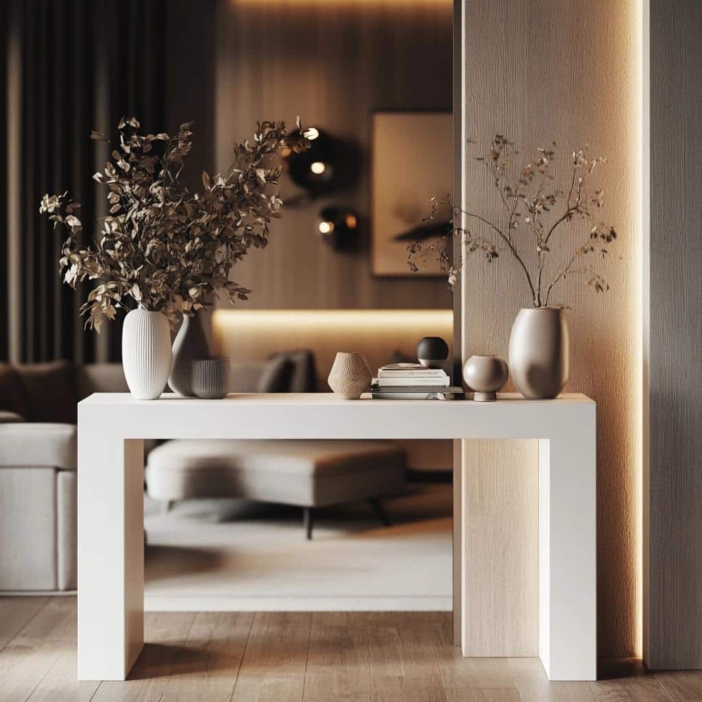 10 Inspirações de Aparadores Brancos para Todos os Ambientes 4 30 Inspirações de Aparadores Brancos para Todos os Ambientes