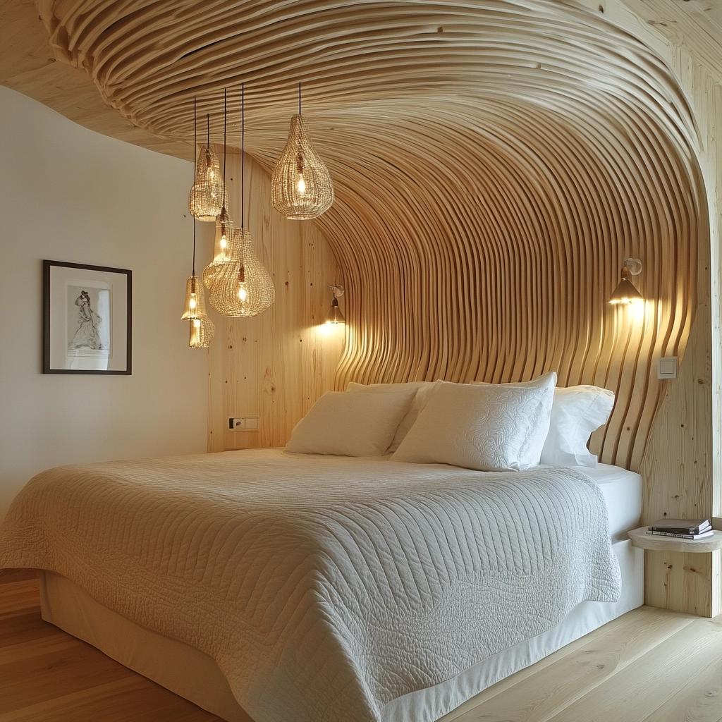 10 Ideias Criativas para Cabeceiras Ripadas que Transformarão seu Quarto 2 6 Ideias Criativas para Cabeceiras Ripadas que Transformarão seu Quarto