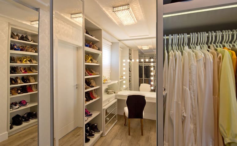 CLOSET PEQUENO: 10 IDEIAS CRIATIVAS PARA APROVEITAR O ESPAÇO 3 Espaço do Traço Arquitetura