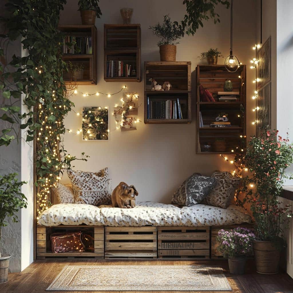 10 Ideias de Decoração com Caixotes: Criativas e Acessíveis 6 24 Ideias de Decoração com Caixotes: Criativas e Acessíveis