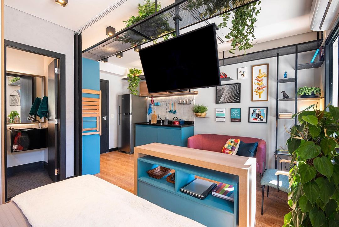 Decoração de Kitnet: 10 Ideias para Deixá-la com a Sua Cara 10 Foto de decoracao kitnet 04 - 4