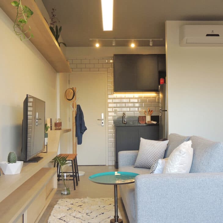 Decoração de Kitnet: 10 Ideias para Deixá-la com a Sua Cara 1 Foto de decoracao kitnet 5 1 - 5