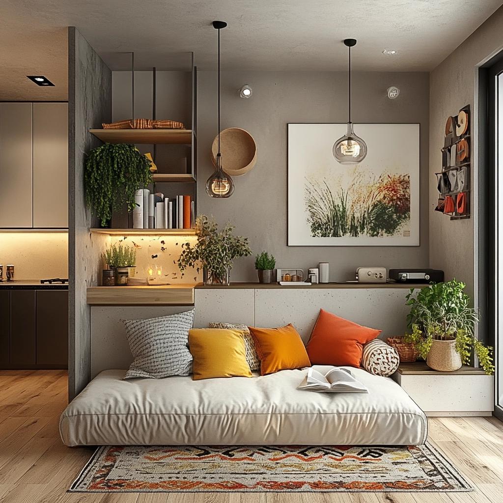 Decoração de Kitnet: 10 Ideias para Deixá-la com a Sua Cara 6 Decoração de Kitnet: 50 Ideias para Deixá-la com a Sua Cara