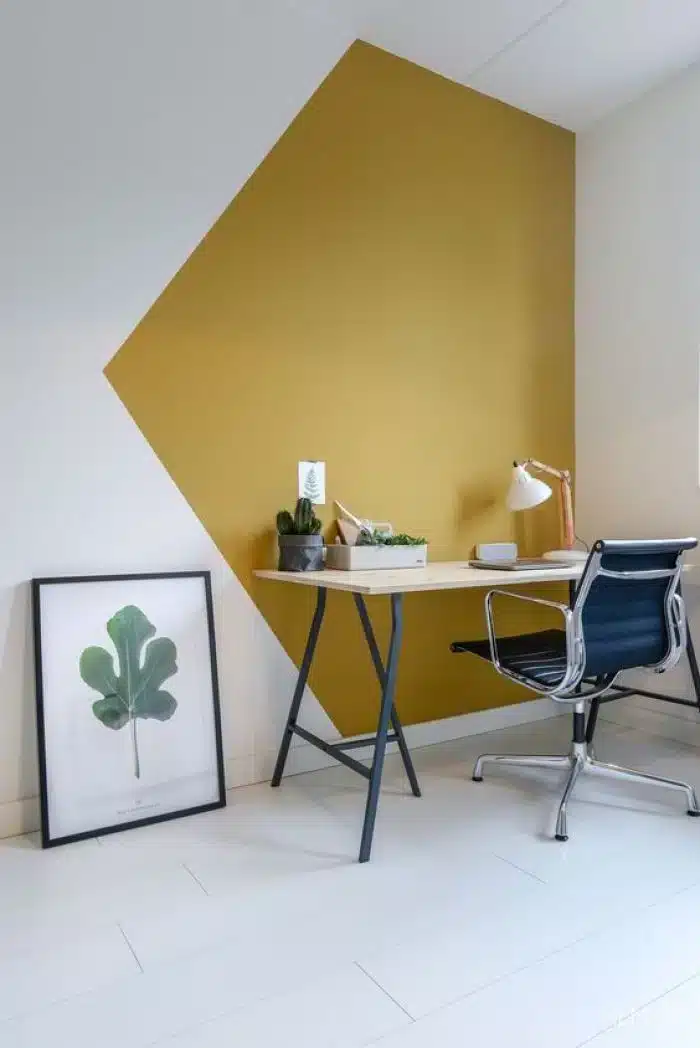 6 Dicas Práticas para Decorar seu Home Office de Forma Eficiente 5 Decoração home office, pintura de parede
