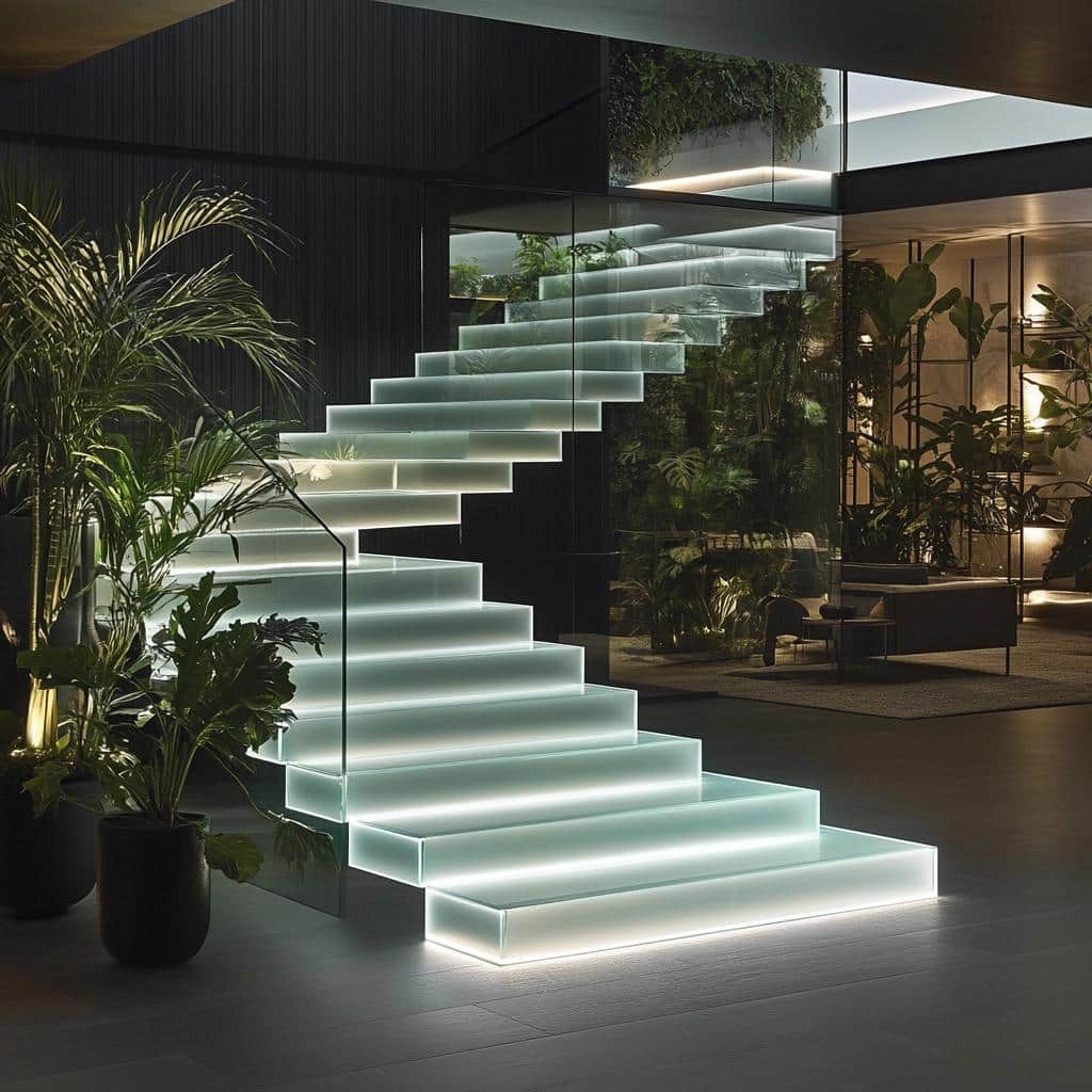 Escadas de vidro: 30 modelos para inspirar seus projetos 1 Escadas de vidro: 30 modelos para inspirar seus projetos