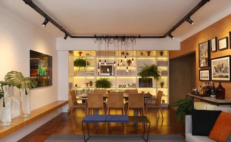 10 Projetos de Iluminação para Sala que Deixam o Ambiente Acolhedor 3 Box14 Arquitetura