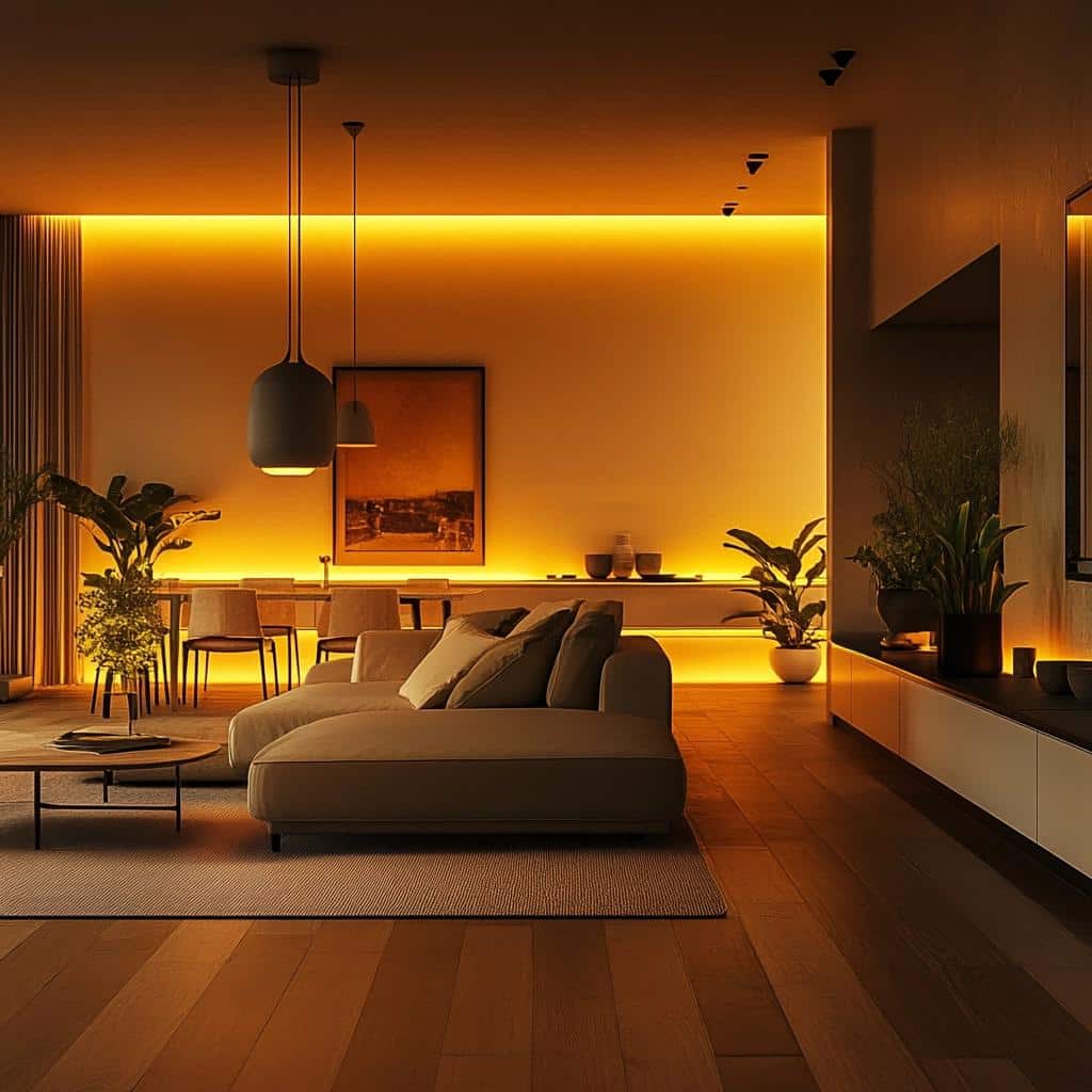 10 Projetos de Iluminação para Sala que Deixam o Ambiente Acolhedor 8 25 Projetos de Iluminação para Sala que Deixam o Ambiente Acolhedor